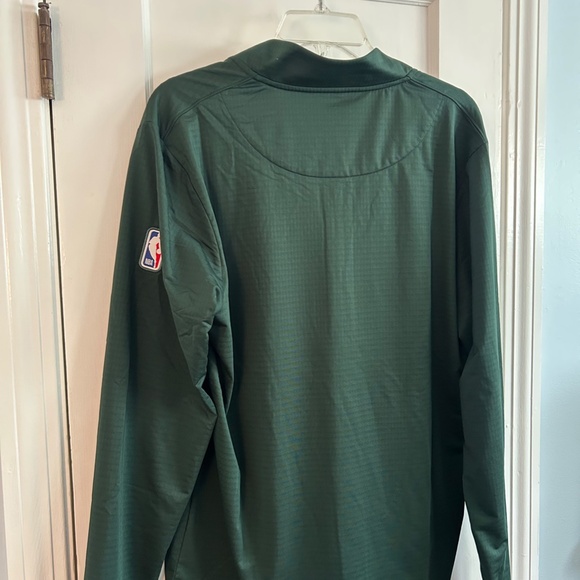Nike Men's Boston Celtics Quarter Zip Pullover Pullover Green Large BRAND NEW - Picture 3 of 4
